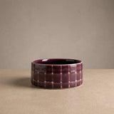 Pool Stoneware Pet Bowl - Burgundy 16.5