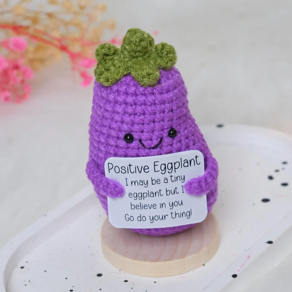 Positive Crochet Aubergine