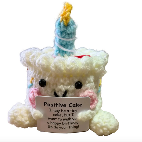 Positive Crochet Cake