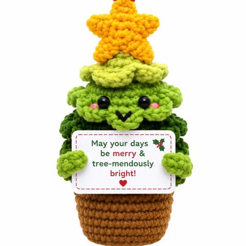 Positive Crochet Green Christmas Tree