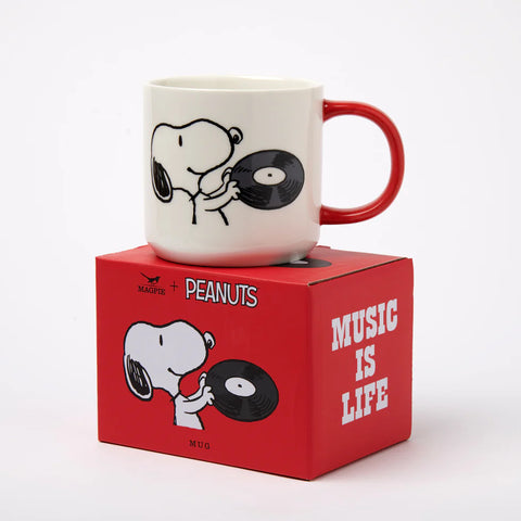 Peanuts Mug Vinyl - Music Is Life