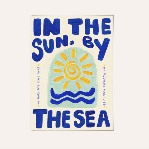 Proper Good - In the Sun by the Sea Framed Print