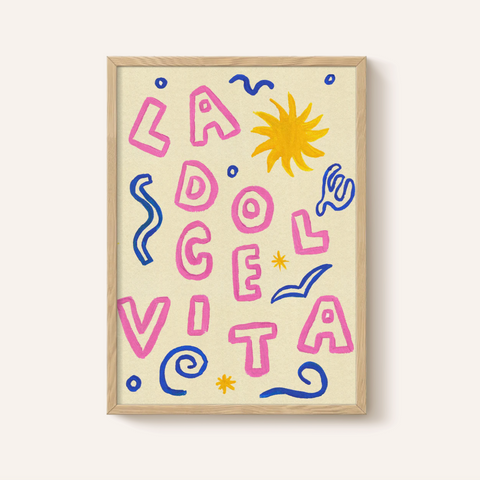 Proper Good - La Dolce Vita Framed Print