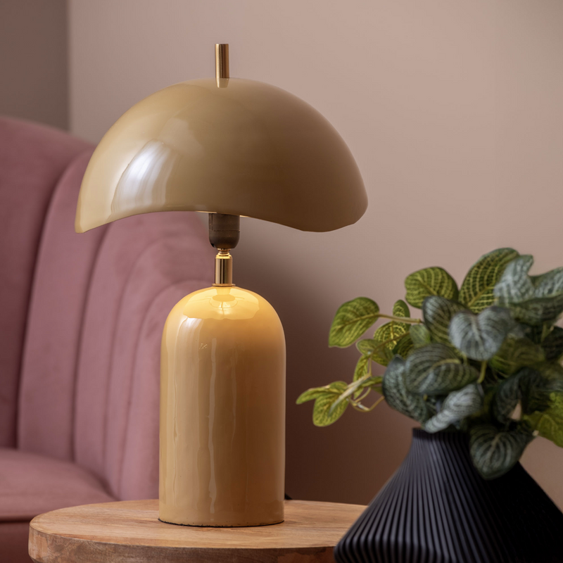 Leitmotiv Querido Table Lamp - Honey Yellow styled