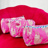 Quilted Wash Bag - Pink Tiger