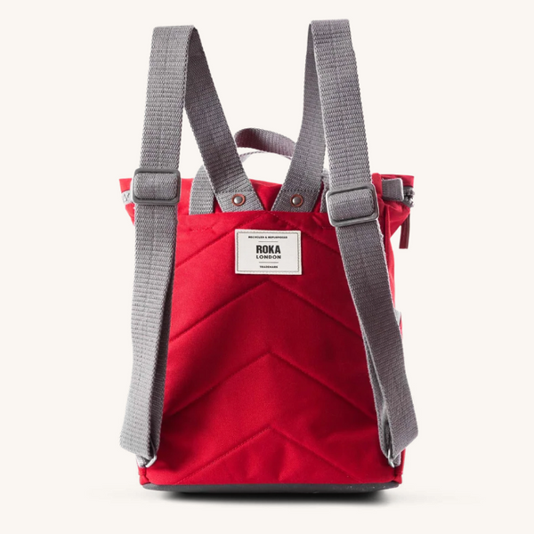 ROKA Finchley Backpack in Mars Red (Back)