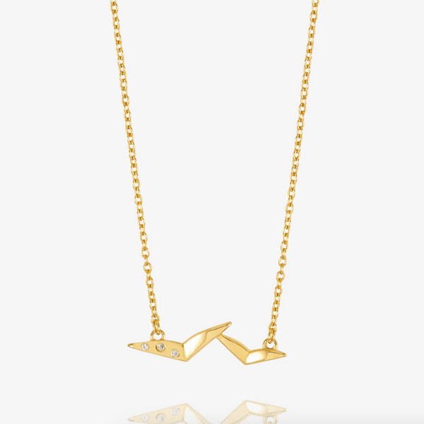 Rachel Jackson Dreamer Bird Neckalce - Gold Plated