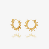 Rachel Jackson Electric Goddess Mini Huggie Hoop Earrings Gold Plated