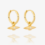 Rachel Jackson Lucky Star T-Bar Huggie Hoops Earrings