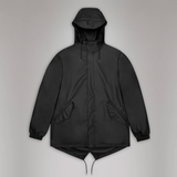 Rains Fishtail Jacket W3 Black Pack Shot