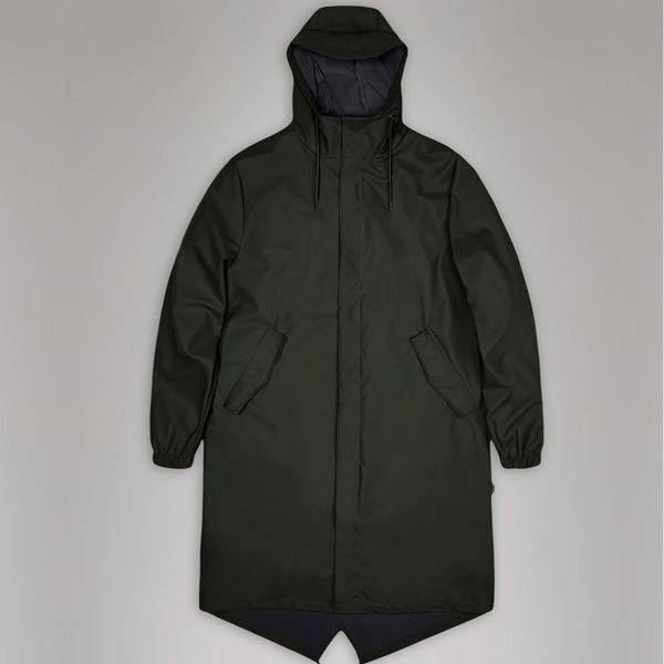Rains Fishtail Parka W3 Green PacKSHOT