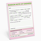 Notepad with Random Note of Kindness written 