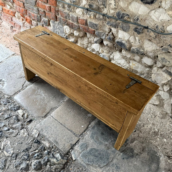 Reclaimed Wood Lift Up Lid Bench Top