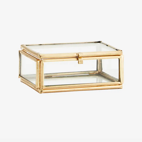 Rectangular Brass Jewellery Box - Small