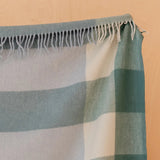 Recycled Wool Blanket in Recycled Wool Blanket Blue Bold Check