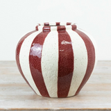 Red Striped Margot Vase