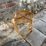 Retro Bamboo Footstool