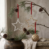 Rhinestone Star Hanging Ornament -Gold