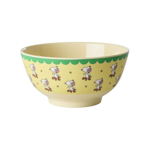 Rice DK Melamine Bowl With Yellow Snoopy Print