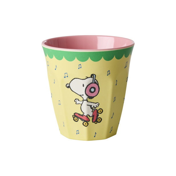 Rice DK Melamine Cup with Yellow Snoopy Print