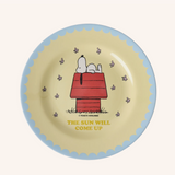 Rice DK Melamine Side Plate With Cream Snoopy Print