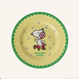 Rice DK Melamine Side Plate With Yellow Snoopy Print