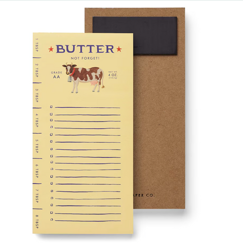Rifle Paper Co Butter Not Forget - Checklist Notepad