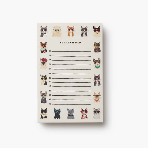 Rifle Paper Scratch Pad - Cat Notepad