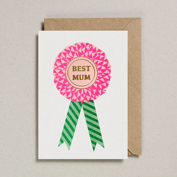 Riso Rosette Cards - Mum