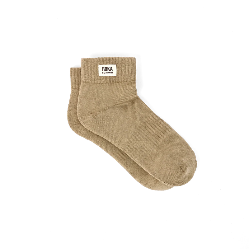 Roka Wembley Ankle Socks for Women in Khaki