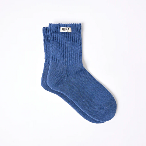 Roka Windsor Crew Socks For Men Coastal Blue