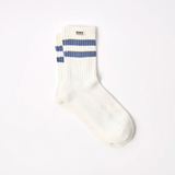 Roka Windsor Stripe Crew Socks Mens Coastal Blue