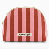 Rose In April Margaux Toiletry Bag - Stripes Brick/Pink