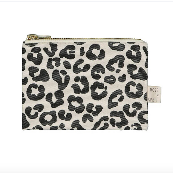 Rose In April Marie Purse in Graou Naturel Leopard Print