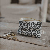 Rose In April Marie Purse in Graou Naturel Leopard Print open