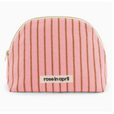 Rose In April Toiletry Bag Gaston Tennis Stripes Pecan/Strawberry