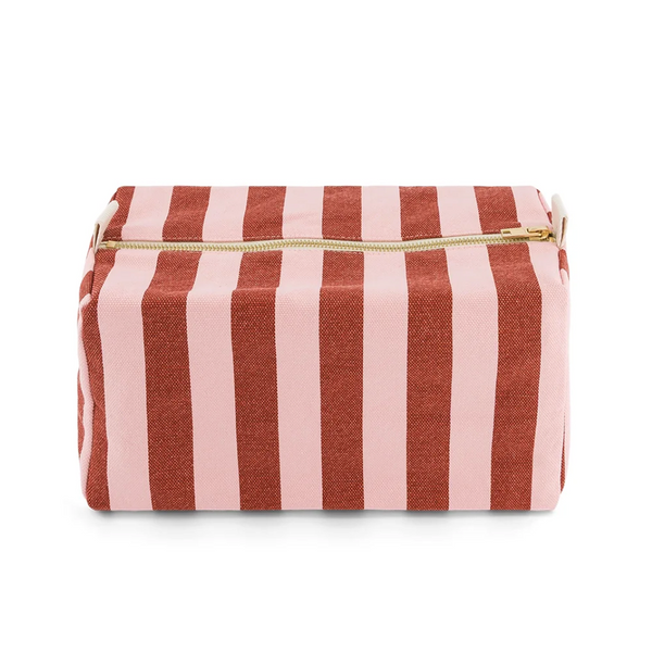 Rose In April Vic Toiletry Bag - Brick/Chamallow