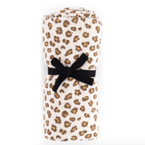 Rose in April Bianca Swaddle Cloth - Mini Leopard Greige