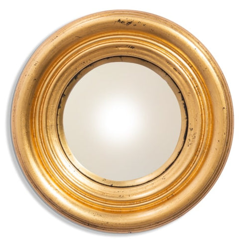Round Gold 25cm Convex Mirror