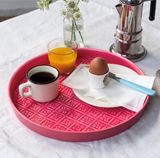 Round_enamel_trinket_tray with things on_-_Vibrant_Pink