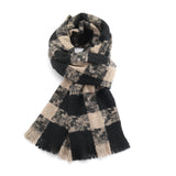 Miss Sparrow Belle Checks Scarf-  Black