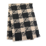 Miss Sparrow Belle Checks Scarf-  Black