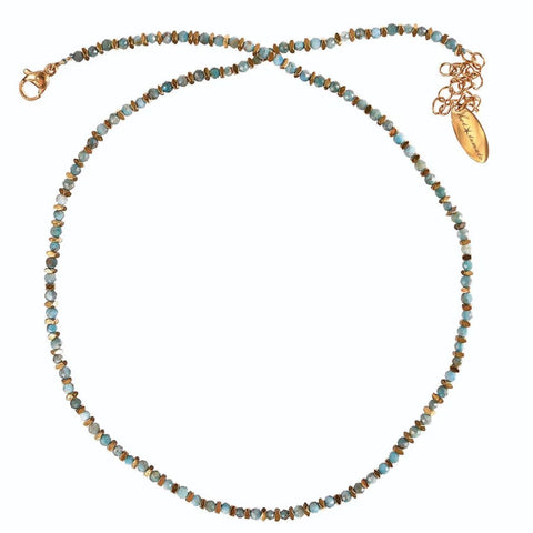 Hot Tomato Semi Precious Stone Necklace - Apatite