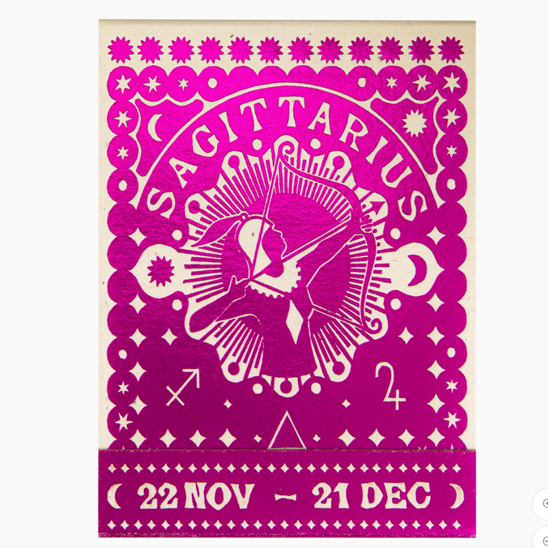 Sagittarius Zodiac archivisit matchbook