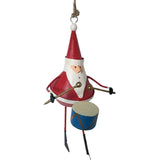 Santa Playing Drums Hanging Decoration