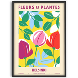 Zoe - Fleurs et Plantes - Helsinki Framed Print
