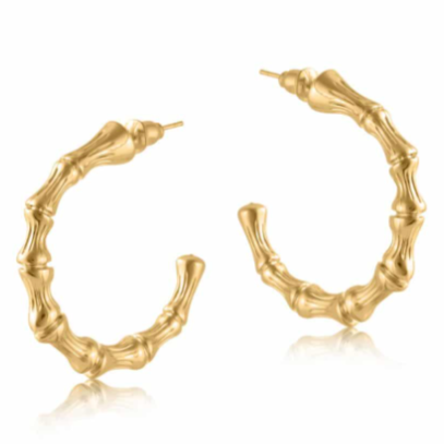 Big Metal Summer Bamboo Earrings The Consortium Winchester and