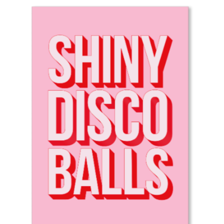 Shiny Pink Disco Balls Framed Print