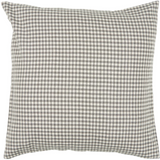 Elias Grey & White Check Cushion