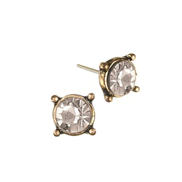 Hot Tomato Classic Claw Set Crystal Studs - Clear Crystal